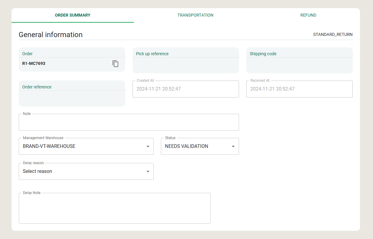 What is return tracking?