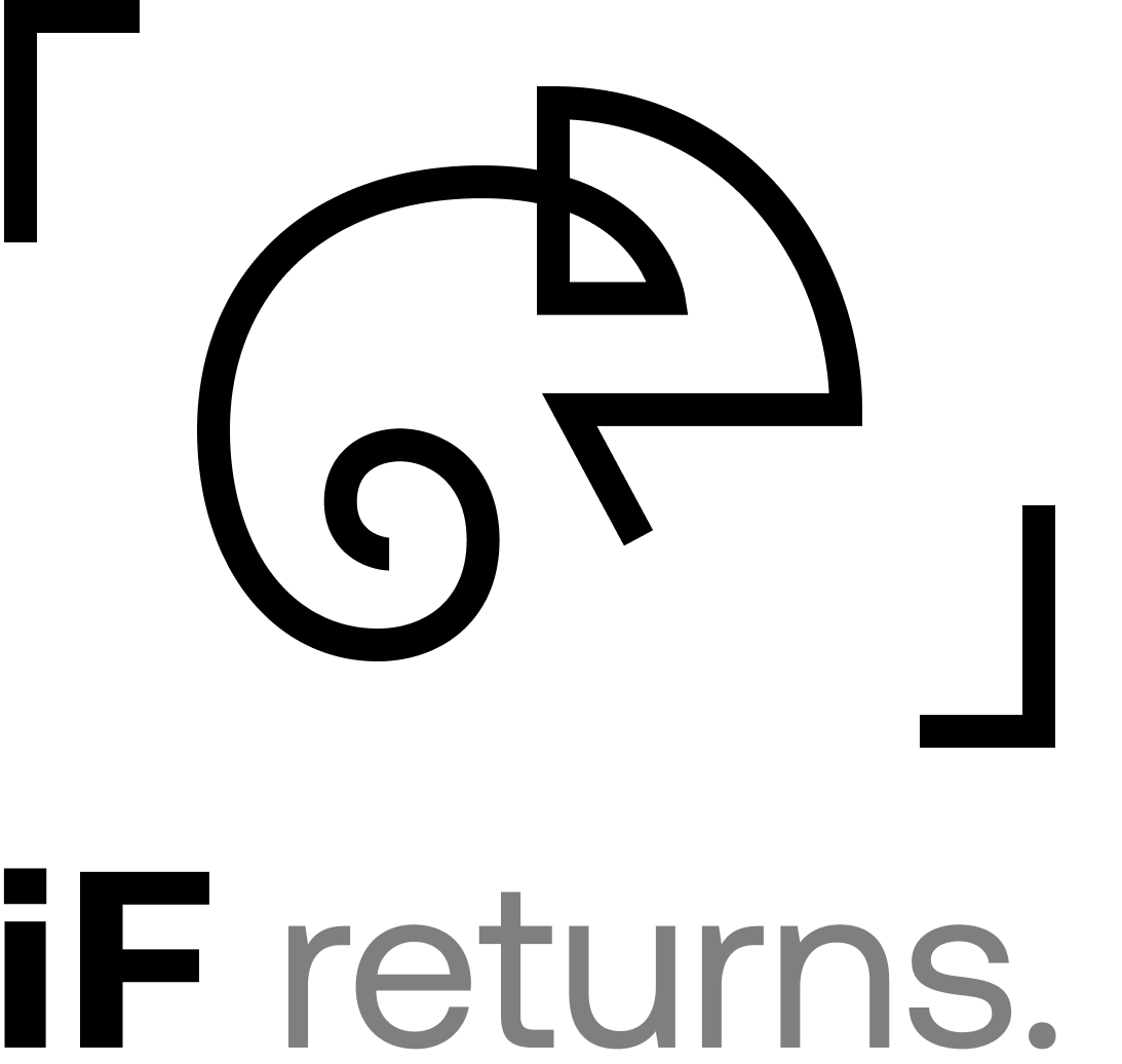 iF Returns. logotipo